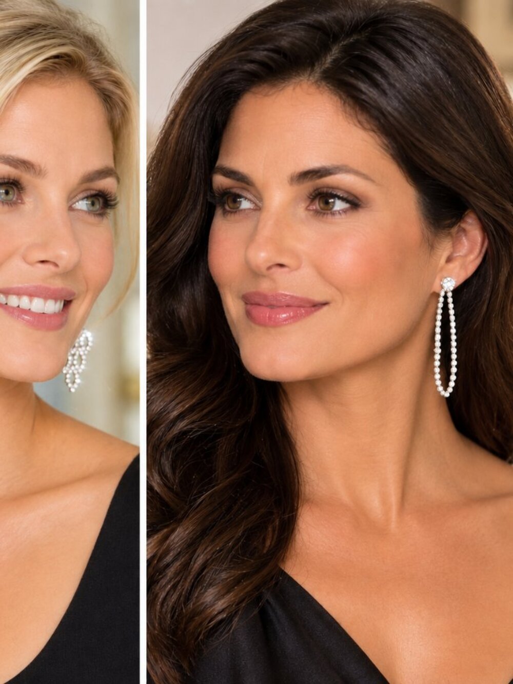 Clear Rhinestone Earring Bundle - Picture 2 of 5